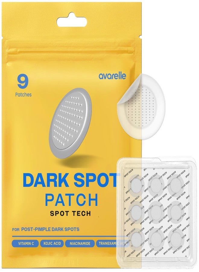 AVARELLE Dark Spot Patches (9 CT) | Dark Spot Acne for Face & Body with Vitamin C | Pimple Patches for Post-blemish Skin Care with Niacinamide, Tranexamic Acid, & Kojic Acid - Image 1